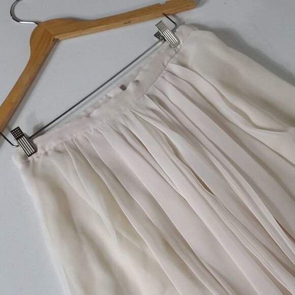 VICTOR Costa 1980's Vintage White Pleated Skirt - Picture 12 of 13